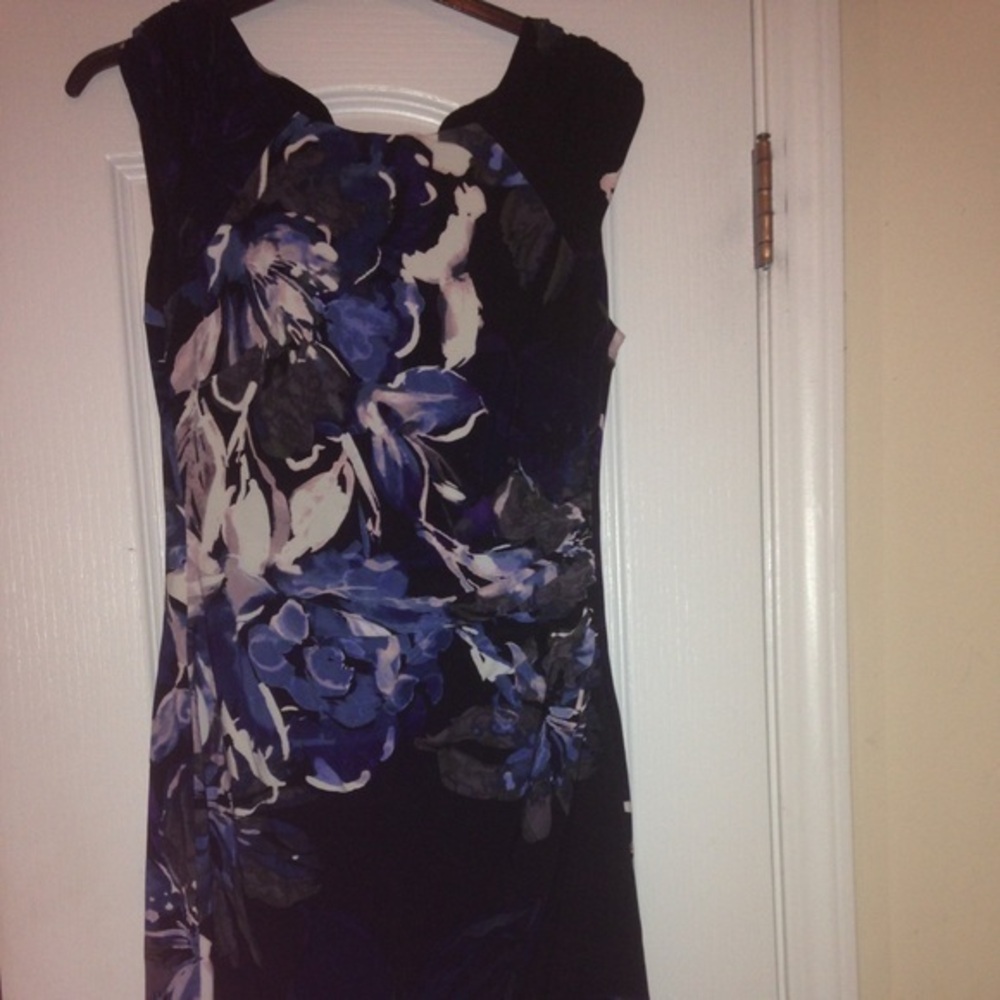 Blue floral Ralph Lauren dress